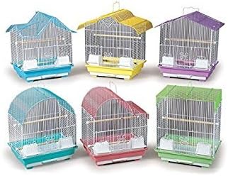 Prevue Pet Products BPV22006 14 by 11-Inch 6-Pack Parakeet Cage, Small, Colors Vary
