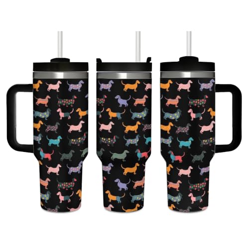 Mount Hour Dachshund Dogs Insulated Travel Tumbler 40 oz (1200 ml)