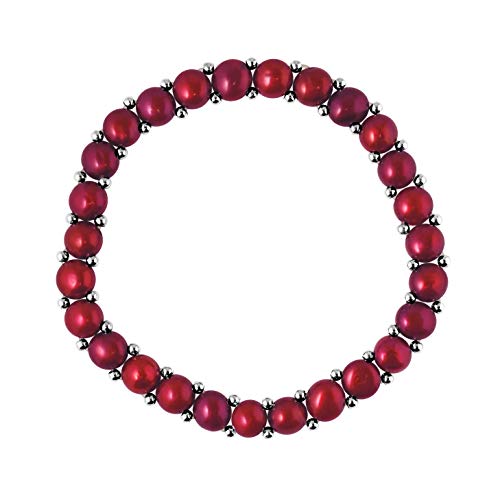 Bracelet perles de culture d'eau douce 3-4mm bijou ajustable femme