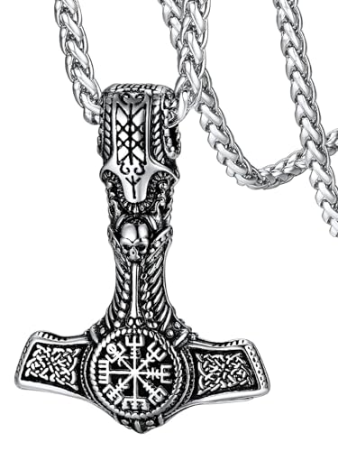 Collier marteau de Thor norrois pour homme et femme en acier inoxydable durable