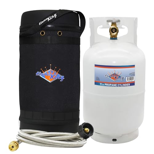 Flame King Gas Hauler Pro Kit Case10lb Propane Tank Hose)