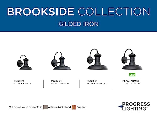 Progress Lighting P5721-71 Brookside Outdoor, 8-Inch Width x 9-3/4-Inch Height, Black by Progress Lighting - Used condition - Image 8