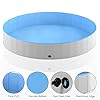 Foldable Dog Pool - Niubya Collapsible Hard Plastic Swimming Pool