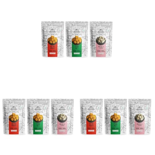 Image of Mr. Makhana Roasted Makhana & Foxnuts : Piri Piri Paradise, Pudina Party, Himalayan Salt & Papper (Pack of 9x55 gm) | Gluten Free | MSG Free | Roasted in Olive Oil | Rich Calcium