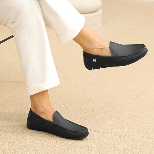 Image of Go Tour Men's Casual Leather Fashion Slip on Loafers Shoes