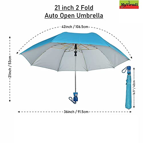 Image of 2 Fold Umbrella for Women & Men Office 2 Fold Umbrella for Girls - Set Of 1