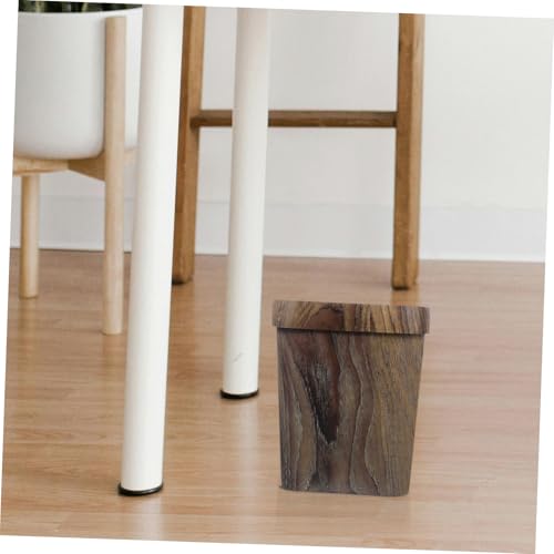 Cubo basura plastico hogar papelera cuadrada pequeña para residuos compactos 5