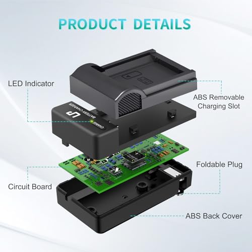 image for LP LP-E10 Battery Charger, Charger Compatible with Canon EOS Rebel T7,