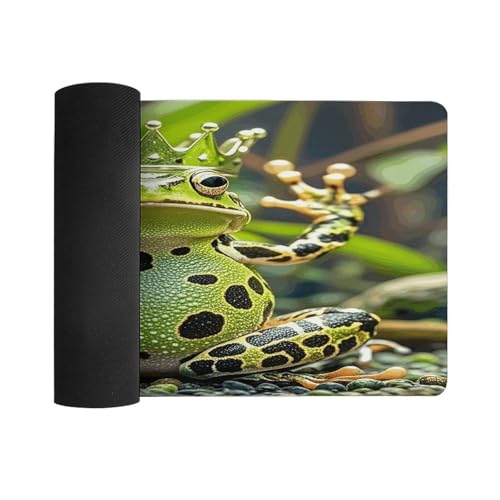 Crown Frog Desk Pad Large Office Desk Mat 30x60cm miniatura 3