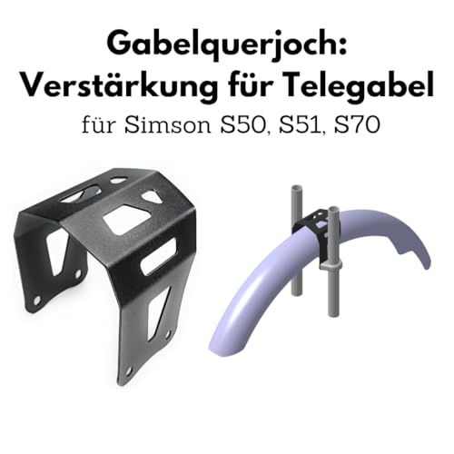 Gabelquerjoch: Verstärkung der Telegabel (Gabelstabilisator Kotflügel) für Simson S51, S50, S70