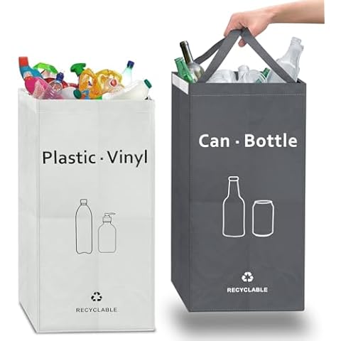 54L Reusable Recycling Bags with Handles Cover