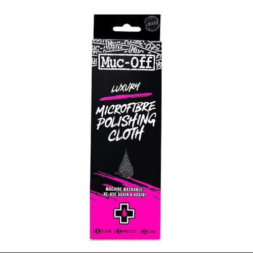 Muc Off Luxury Microfibre Polishing Cloth - Super Soft, Machine Washable Detailing Cloth with Split-Fibre Technology - Safe on all Surfaces