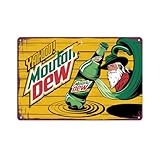Mountain Dew Cowboy Vintage Metal Sign, Suitable for bar, garage, home decor 8 x 12, easy to hang
