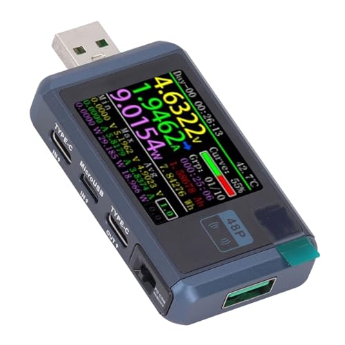 Testeur USB FNB48P avec écran LCD TFT 1,77 pouce pour tension et courant