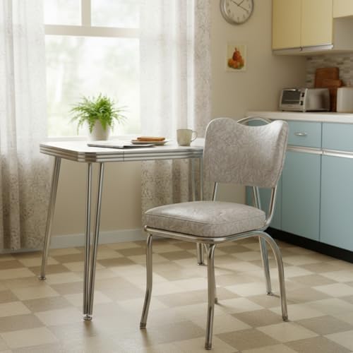 Richardson Seating Handle Back Chrome Diner Chair with 2