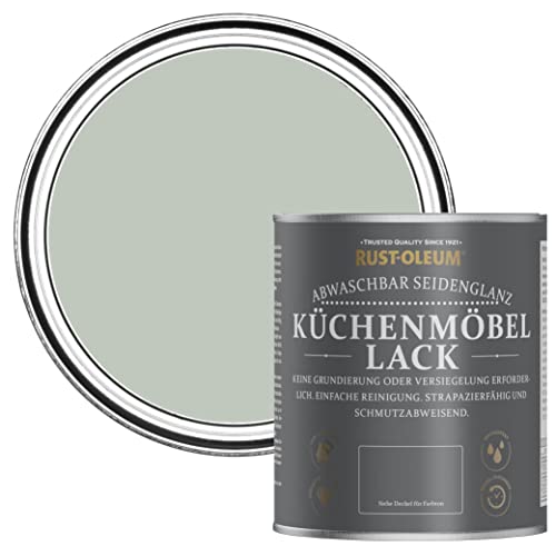 Rust-Oleum abwaschbare Küchenschrankfarbe in grün mit Seidenglanz Finish - Kreidegrün 750ML
