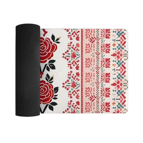 Desk Pad Protector 24x12 Inch Estilo Bordado Ucraniano miniatura 3