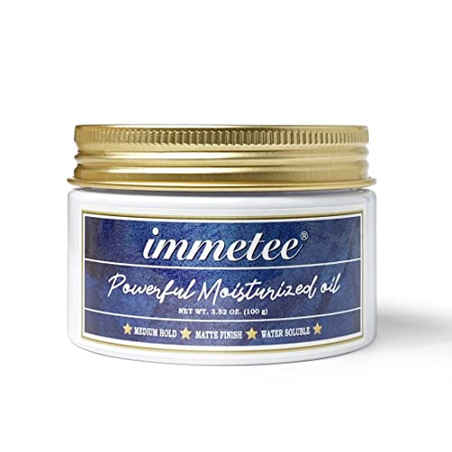 Pommade pour cheveux mate, Natural Matte Crème, Pomade à base d'eau, Crème Coiffante Cheveux, Cire Coiffante pour Hommes, Pommade, Cadeaux de Noël pour hommes 150g. (Transparent) Cover