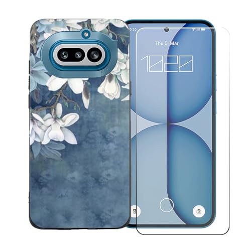 CongJiaLingXi�P�[�X�K�p�� Nothing Phone 4a (6.78") + �������ꂽ�K���X�X�N���[���v���e�N�^�[�A�_��ȃV���R�[���V�F���o���p�[TPU�ی�J�o�[�̂���,BST11