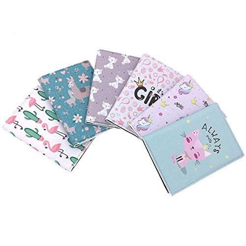 Bestmaple Capa fofa para passaporte de desenho animado de couro PU para viagem passaporte, porta-car