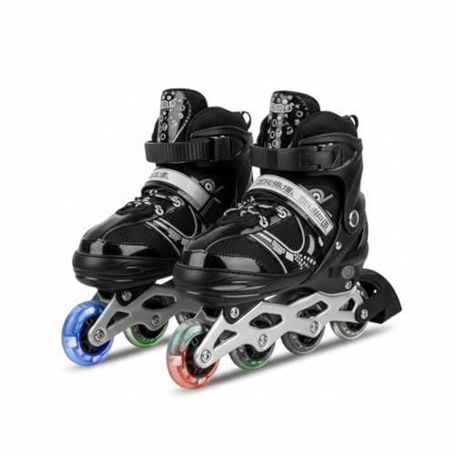 Avoren Adjustable Inline Skates for Kids Boys Girls Youth Beginners | 4 Wheel Flash Light Roller...