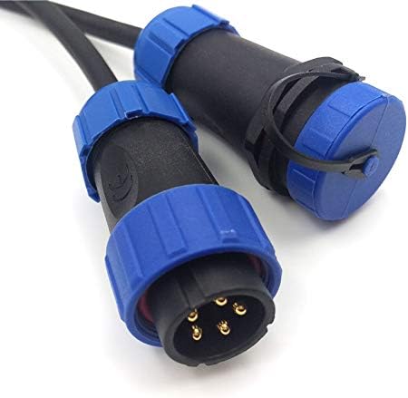 Miniatura 3 de SP21 2Pin  12Pin IP67 Conector de cable impermeable, conector de montaje en panel, conector de cable de aviación (5 pines)