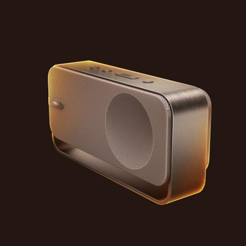 Image of Bose SoundLink Home Speaker, Premium, Portable and Wireless Bluetooth Shelf Speaker, Up to 9 Hours Battery Life, Warm Wood