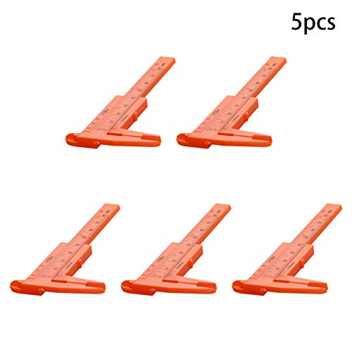 Calibrador Vernier plástico 80mm para medición precisa miniatura 6