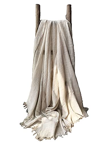 Cotton Linen Scarf | All seasons Fashion | Linen Scarves for Women and Men | Lightweight Versatile