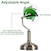 SEEDED-DESIGN Bankers Lamp with USB & Type C Charging Ports, Touch Control Green Glass Desk Lamp, 3-Way Dimmable Vintage Table Lamps for Home Office, Library, LED Bulb Included (Touch Switch)
