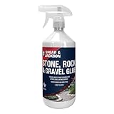 Spear and Jackson Stone, Rock and Gravel Bonding Glue, 1 Litre, Water-Based Non-Toxic Formula, Ready to Use, for Paths, Patios and Decorative Areas