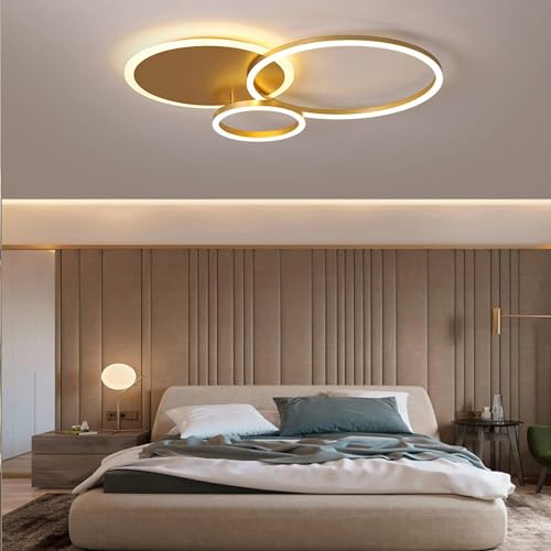 Plafonniers LED à intensité variable et lustre acrylique moderne géométrique pour salon