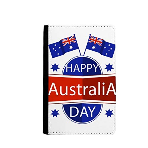 Étui pour passeport motif drapeau australien en cuir PU pour voyage