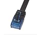 Produktbild Faconet® Netzwerkkabel Flach Slim CAT 6 Gigabit zum Verlegen unter Teppich Laminat Sockelleiste etc. Ethernetkabel RJ45 Internet-Kabel Verlegekabel (20 Meter, Schwarz)