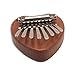 YoungMonic Mini Kalimba Thumb Piano 8 Keys, Portable Mahogany Finger Piano with Carrying Bag, Tune Hammer, Instruction, Musical Gift for Beginners & Adults