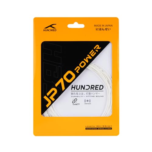 Image of Hundred JP 70 Power Badminton String | 0.70 mm High Repulsion & Power | Superior Durability & Tension Hold | Crisp Hitting Sound | Pro-Level Performance