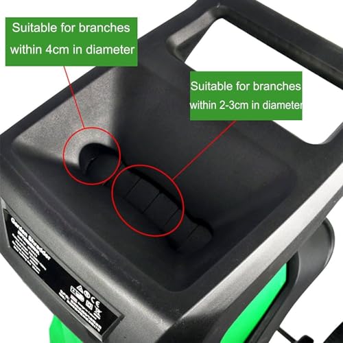 Déchiqueteuse de compost électrique portable avec coupe de 39mm - 6