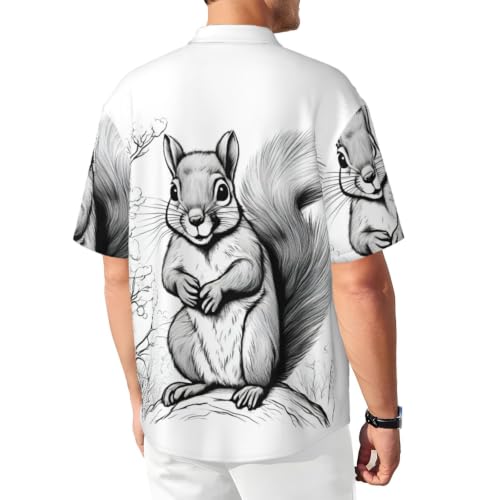 Chemise d'été homme écureuil anti-transpiration à col boutonné chic - 4