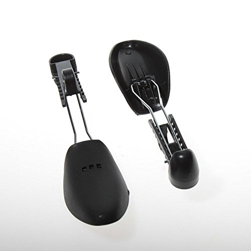 B&E Life Practical Plastic Adjustable Length Men Tree Shoe Stretcher Boot Holder (5 Pairs Black) #TOP2