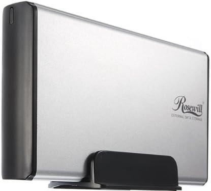 Rosewill RX35-AT-IU SLV Aluminum 3.5-Inch Silver USB 2.0 External Enclosure