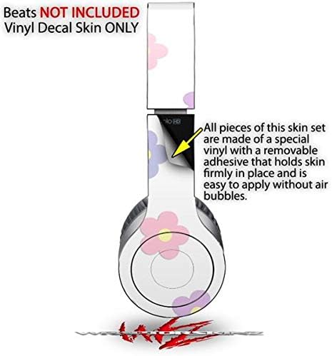 Skin Decal Wrap Works with Original Beats Solo HD Headphones Pastel Flowers Skin Only (Headphones NOT Included)