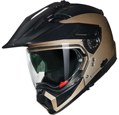 Nolan N70-2 X Exploring casque ocre noir L résout le manque d'air - 3