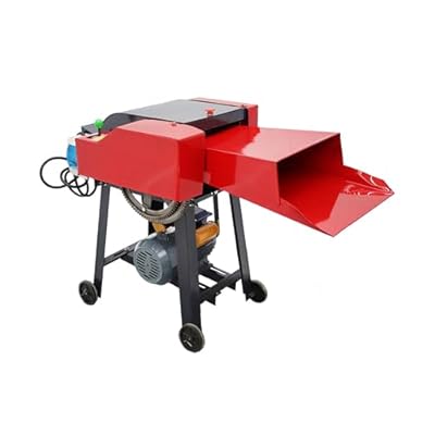 BREVELTION 220V 6-Blade Hay Cutter Pulverizer Hay Cutter Straw Breaker Used to Crush Various Types of Grass and Straw 3KW 500-1000KG/H