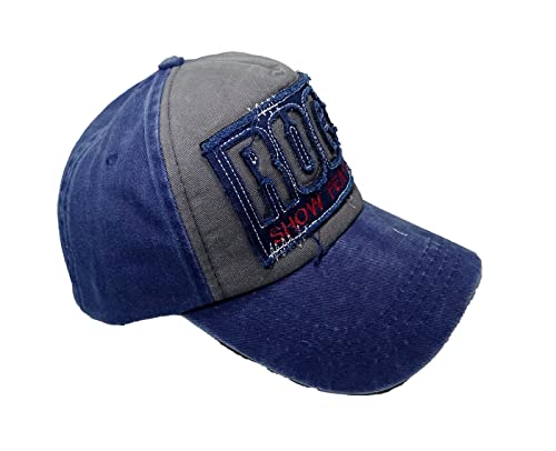 Image of Adjustable Soft Cotton Denim Cap for Men Women Baseball Vintage Washed Distressed Hats Adjustable Stylish Cap Regular Fitted