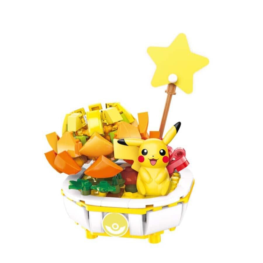 Assembled Keeppley Bonasai PikaPIka K20217 model, front view