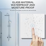 Acmerota Smart Immersion Heater Timer Switch 20A Smart Wall Timer Switch, 2 Pack White Electric Towel Rail Smart Switch, Compatible for Alexa & Google Assistant with 43mm Deep Box - Image 6