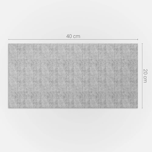 Paneles decorativos de concreto impermeables con formato rectangular 40x20 5