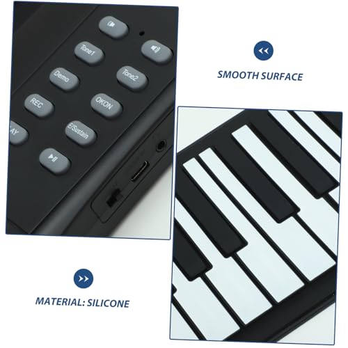 Toyvian 61 Rouleau De Piano Clavier Électronique Piano Pour Enfants Clavier Électrique Piano Numérique Piano Roulé à La Main Piano Électrique Piano Enfant Piano Souple Black Gel De Silice - Les Beatles, Paul McCartney, John Lennon, RIngo Starr, George Harrison Toyvian 61 Rouleau De Piano Clavier Électronique Piano Pour Enfants Clavier Électrique Piano Numérique Piano Roulé à La Main Piano Électrique Piano Enfant Piano Souple Black Gel De Silice – Image 6