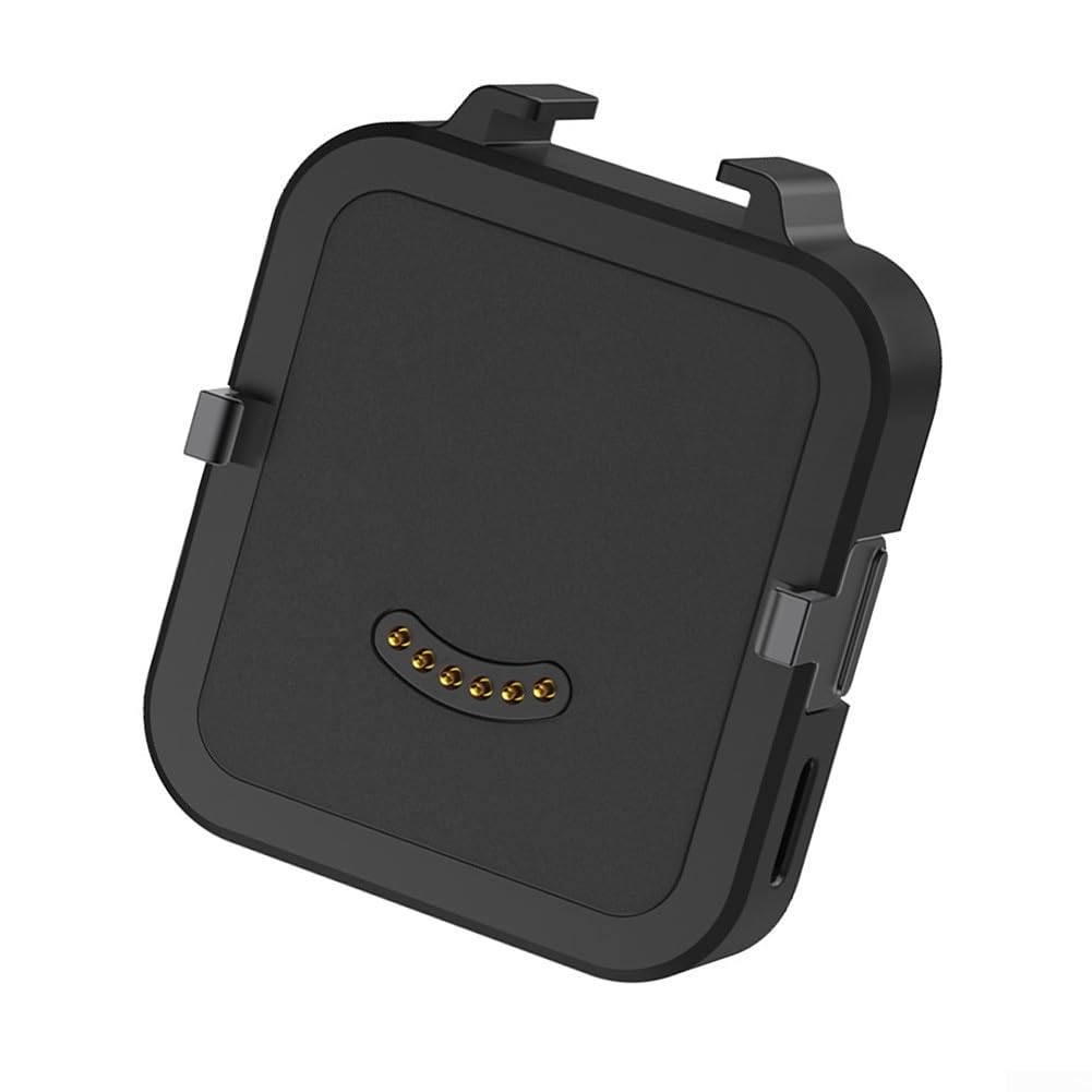 Base de carga magnética de 500 mAh para Insta360 GO para cámara Ultra, estación base de carga ABS portátil con almacenamiento de energía eficiente, accesorio de viaje compacto para rápido (negro)