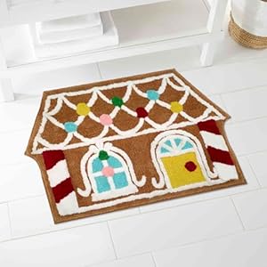 Avanti Linens - Bath Rug, Soft & Absorbent Bath Mat with Non-Skid Backing, Christmas Decorations (Sweet Treat Collection, 21" x 34") Avanti Linens Bath Rug Soft Absorbent Bath Mat with Non Skid Backing Christmas Decorations Sweet Treat Collection 21 x 34